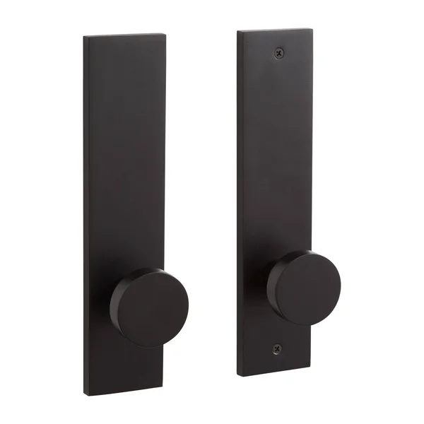 Moceri Solid Brass Dummy Entrance Door Plate - Knob - No Backset - Polished Nickel - Signature Hardware 455657