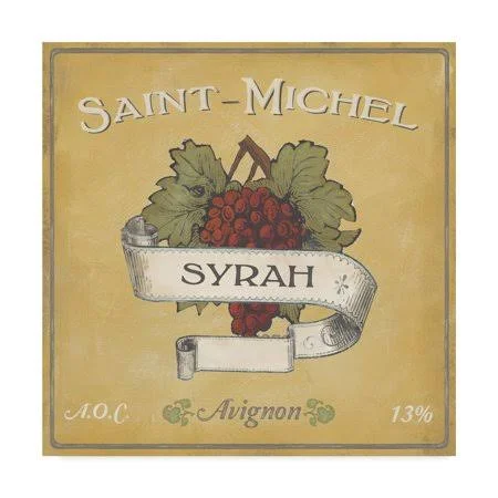 Trademark Fine Art 'Vintage Wine Labels VI' Canvas Art by June Erica Vess, Size: 18 x 18