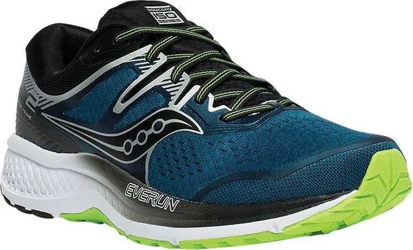Saucony Men's Omni ISO (Wide) 2 Marine-Silver, 10