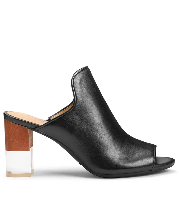 Aerosoles Women's Birdwatcher Sandal - Size: 6.5, Black Leather