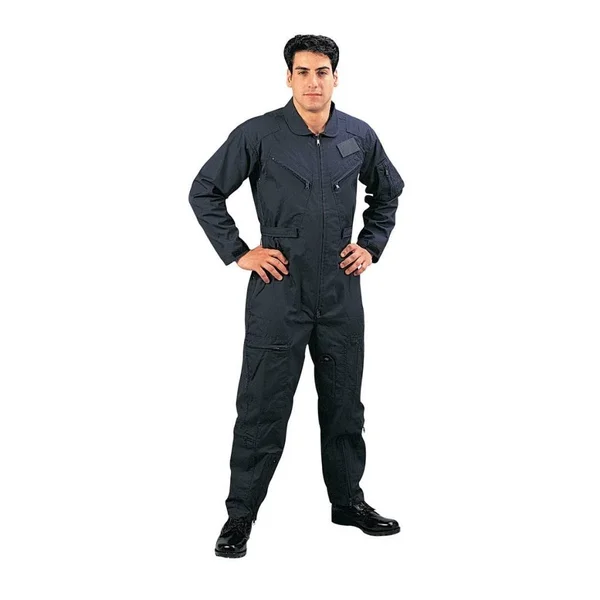 Rothco Long Sleeve Flightsuits Navy Blue (7503) 3X-Large, Navy Blue