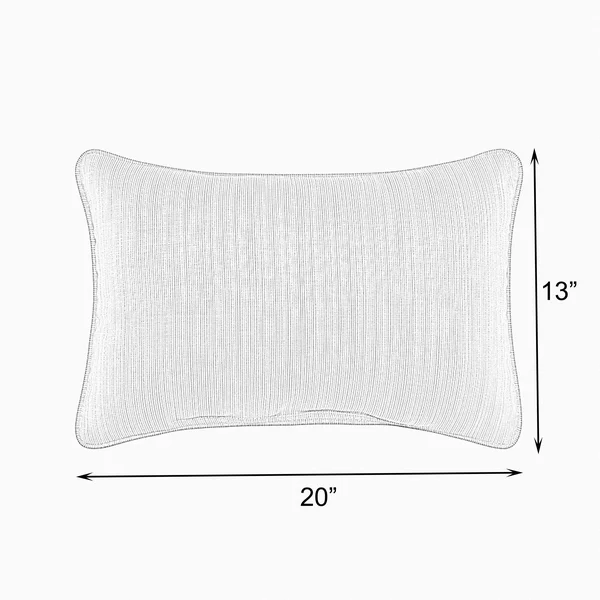 Humble and Haute Humble + Haute Sunbrella Canvas Natural and Canvas Spa Single Small Flange Indoor/ Outdoor Pillows - Set of 2