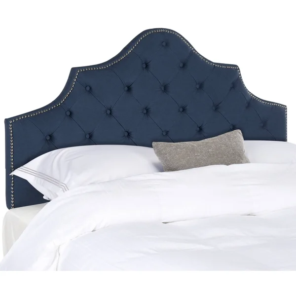 Safavieh Arebelle Upholstered Headboard - Blue, Queen