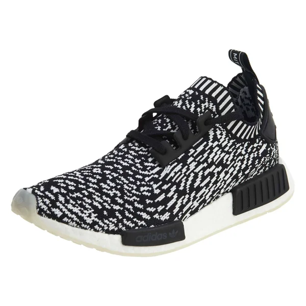 adidas Men's NMD R1 Primeknit Sneakers - Black/White, 8.5