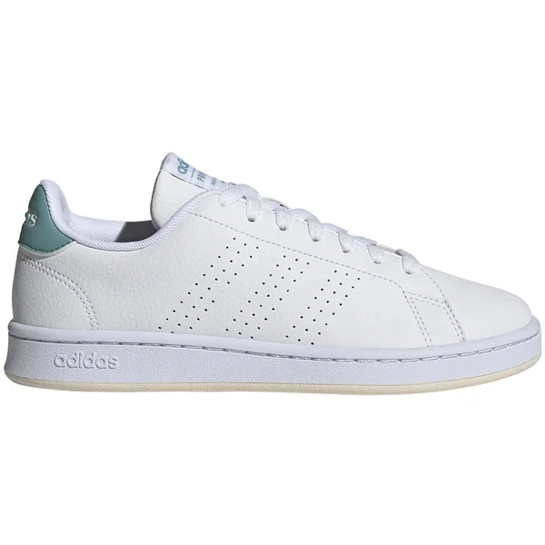 Adidas Women's Advantage Shoe 11 - White/White/Mint Tone