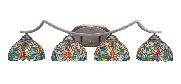 Toltec Lighting 554-GP-9905 Zilo - Four Light Bath Bar Graphite
