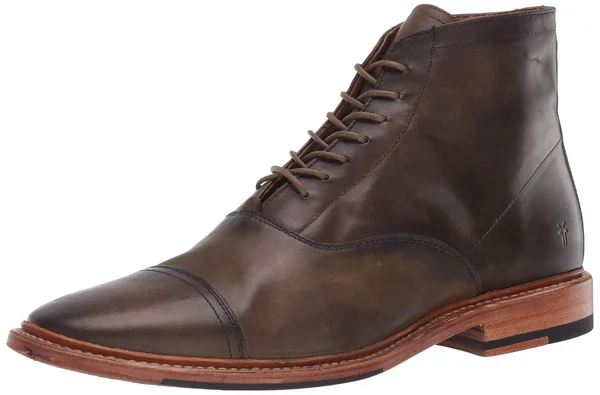 Frye Paul Lace-Up Men's Shoes Olive Antique Pull Up : 11 D