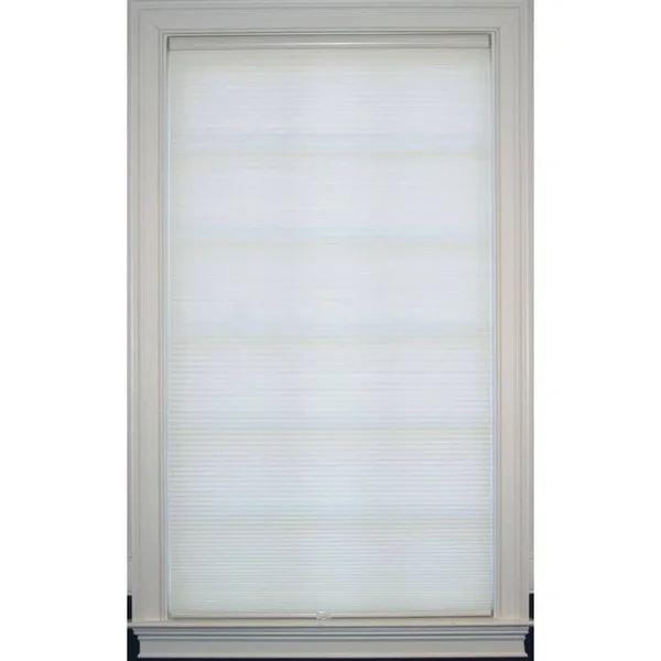 Allen + Roth 35-in x 48-in Cream Light Filtering Cordless Cellular Shade Polyester in Off-White, CCLFCREAM350480