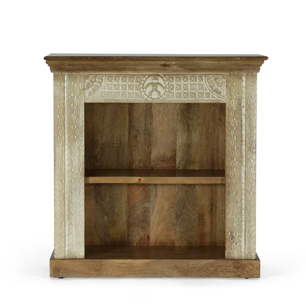Christopher Knight Home Molena Book Shelf - Walnut + White Distressed