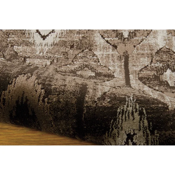 Nourison Karma KRM02 7&10x22 x 10&6x22 Chocolate Area Rug