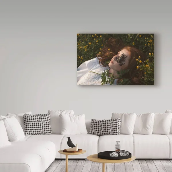 Olga Barantseva 'The Frog' Canvas Art - Size: 16 x 24