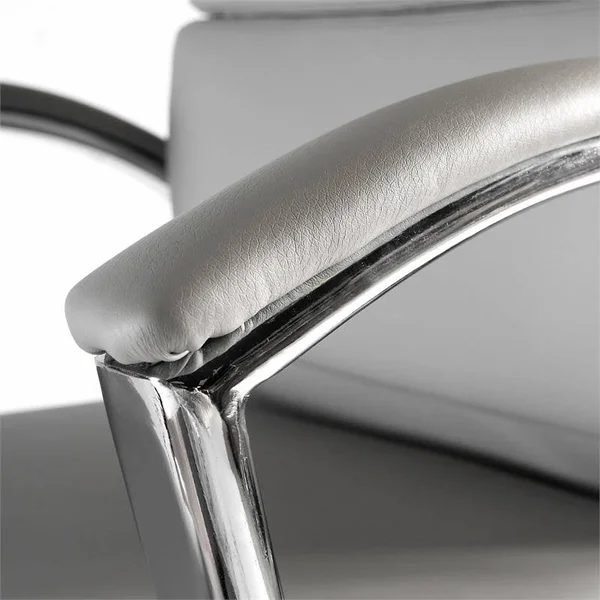 Cabot High Back Leather Executive Office Chair in Light Gray - Bush Furniture CABCH1701LGL-Z