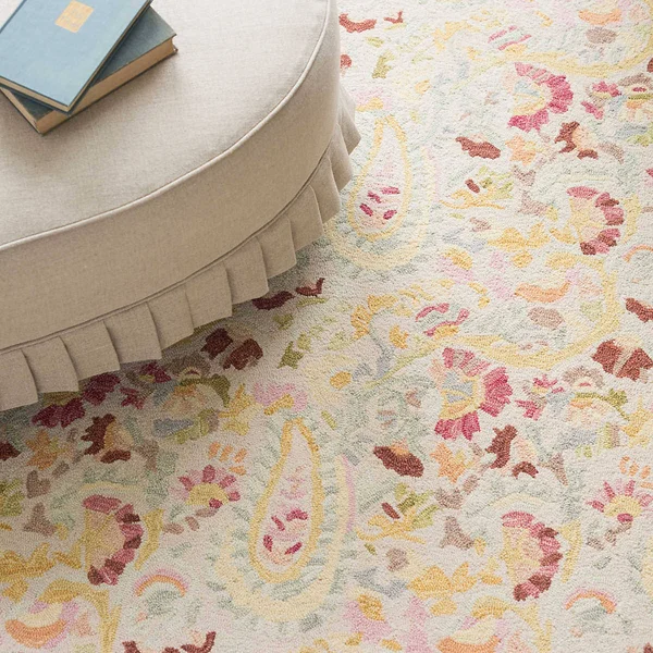 Dash & Albert Ines Micro Hooked Wool Rug 5ft x 8ft