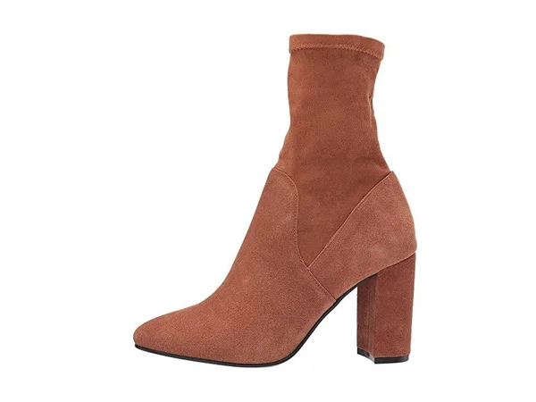 Chinese Laundry Kayla Women's Boots Cognac Split Suede : 10 M