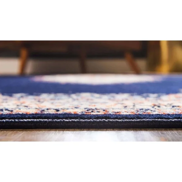 Unique Loom Washington Reza Area Rug (5& x 8& - Burgundy) - Red