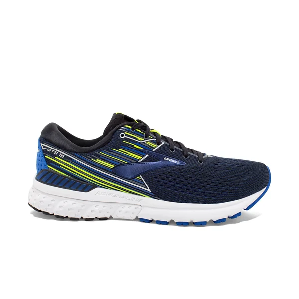 Brooks Adrenaline GTS 19 8.5, Black/Blue/Nightlife (Men's)
