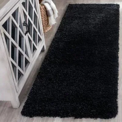 Rowen Black Area Rug Wade Logan Rug Size: Runner 2&3x22 x 11&