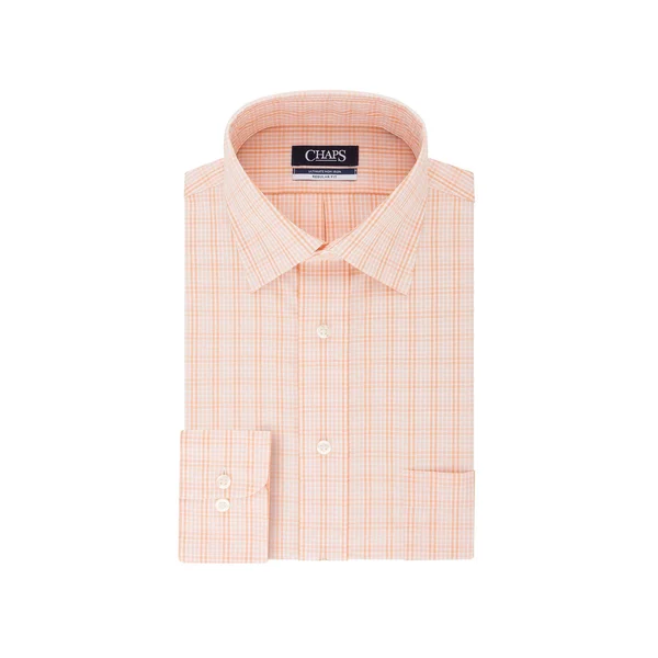 Men's Chaps Regular-Fit Elite Performance Ultimate No-Iron Stretch Spread-Collar Dress Shirt, Size: XL-34/35, Brt Orange