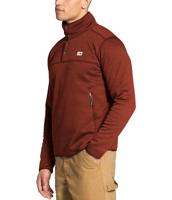 The North Face Sherpa Patrol 1/4-Snap Pullover - Men's Mallard Blue White Heather - S