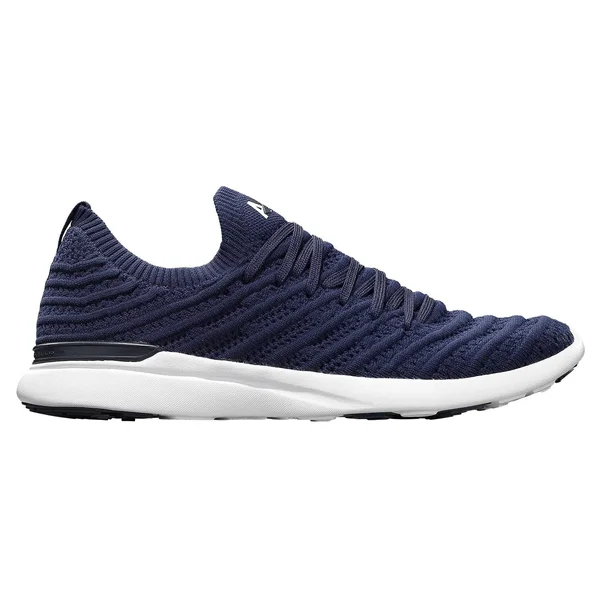 APL Women's Techloom Wave Navy/White Shoes in Size 8, Athletic Propulsion Labs
