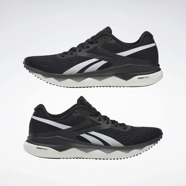 Reebok Floatride Run Fast 2.0 Sneaker, Black/Grey/White, 6