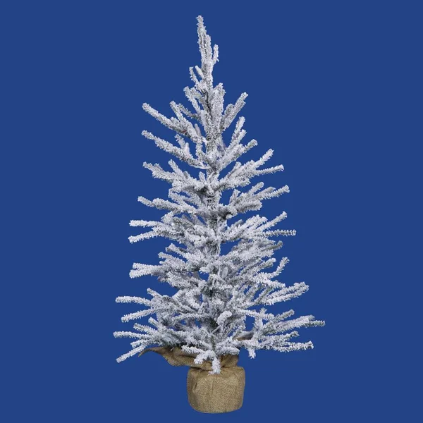 Vickerman 36x22 Flocked Angel Pine Artificial Christmas Tree, Unlit