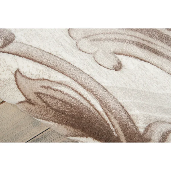 Nourison Soho SOH05 Black Grey Area Rug - 5 ft 3 in x 7 ft 4 in