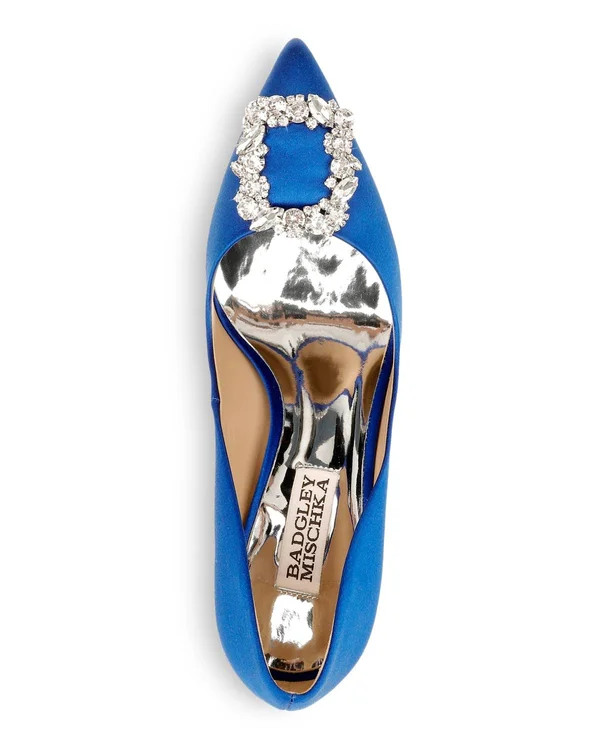 Badgley Mischka Women's Cher Crystal Buckle Pumps 3587233 - 5 - Opal