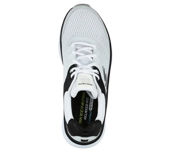 Men's Skechers Relaxed Fit D&Lux Walker Sneaker White/Black 10 EW