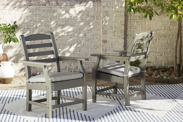 Visola - Gray - Arm Chair with Cushion (2/cn)