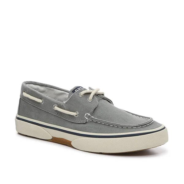 Men's Sperry, Halyard Boat Shoe, Size: 9 W, Gray
