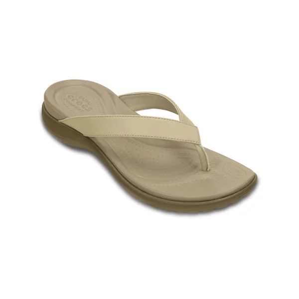 Crocs Women's Capri V Flip - Chai/Walnut - W4