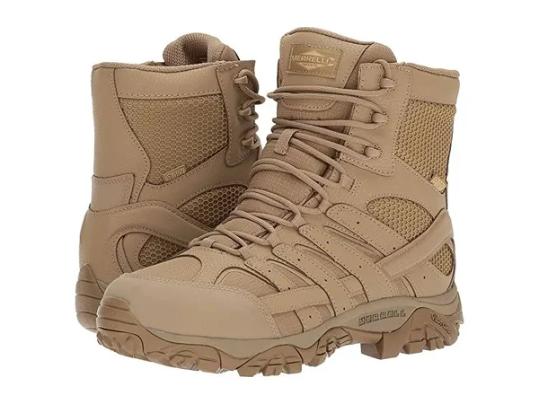Merrell Men's Moab 2 8 inch Tactical Waterproof Boots (Coyote)