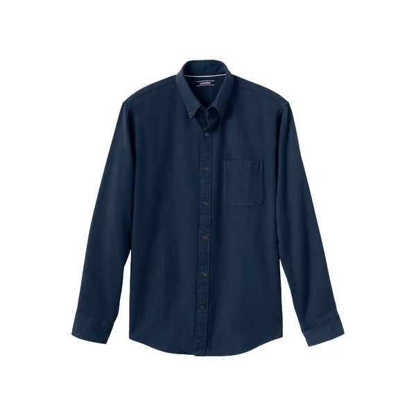 Lands& End Men's Tailored Fit Flagship Flannel Shirt