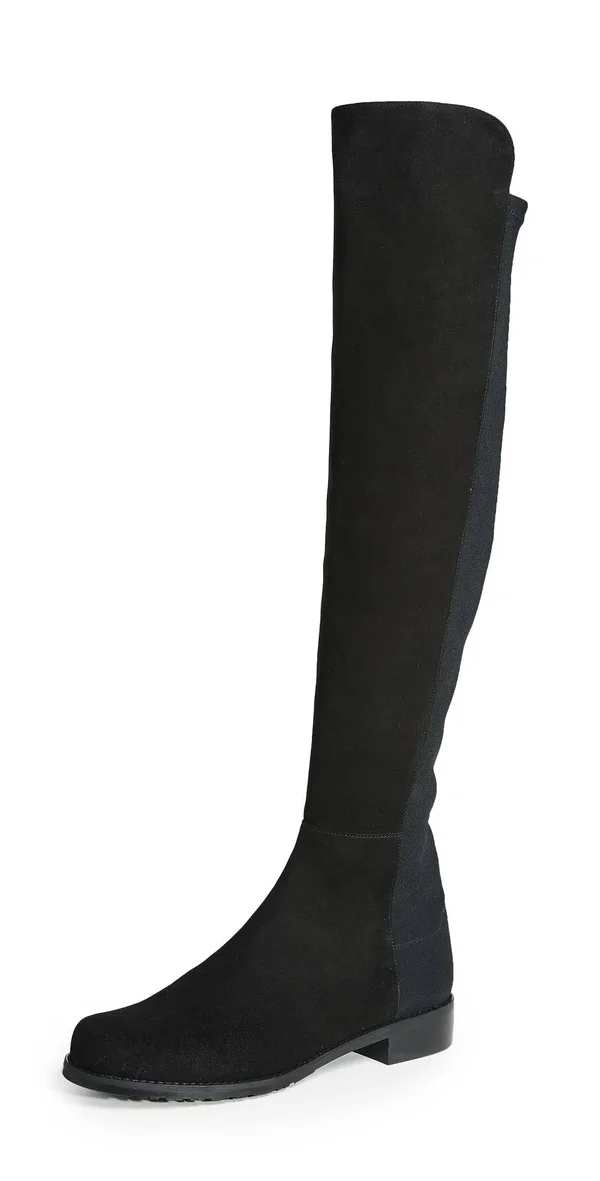 Stuart Weitzman Women's 5050 Suede Over-The-Knee Boot, Size: 10, Black