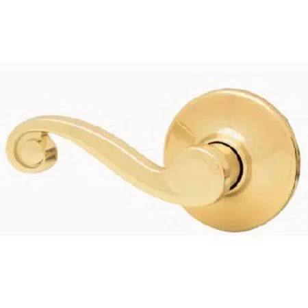 Kwikset 788LL RH 3 CP Lido Right Dummy Lever Pull Polished Brass