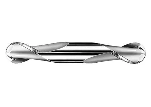 SGS 31578 15B 2 Flute Double End Ball End General Purpose End Mill, Titanium Nitride Coating, 7/16x22 Cutting Diameter, 9/16x22
