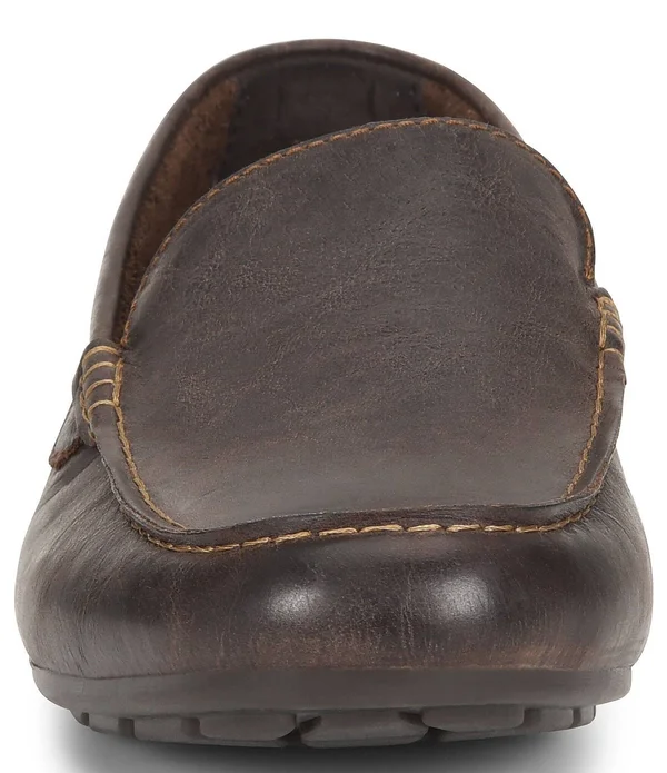 Born Men's Allan Leather Loafers - Dark Brown (Sea Lion) 9.5