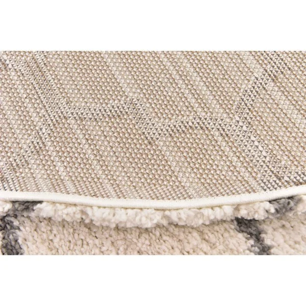 Unique Loom Marble Rabat Shag Area Rug (5& x 8& - Gray)