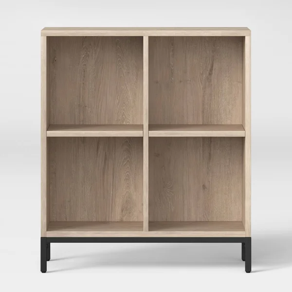 Darley 4 Cube Bookcase - Vintage Oak - Threshold