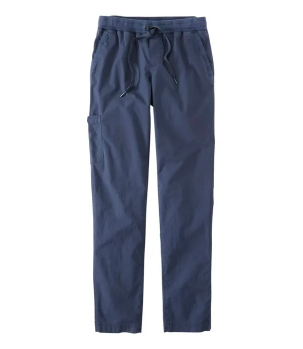 Women's Stretch Ripstop Pull-On Pants Blue S - L.L.Bean