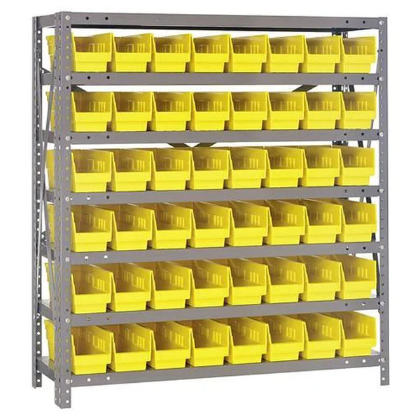 Quantum Storage Systems 1839-103Yl Bin Shlvng, 18Inx39Inx36In, Yellow