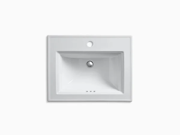 Kohler 2337-1-G9 Memoirs Stately Drop-in Bathroom Sink with Single Faucet Hole - Sandbar