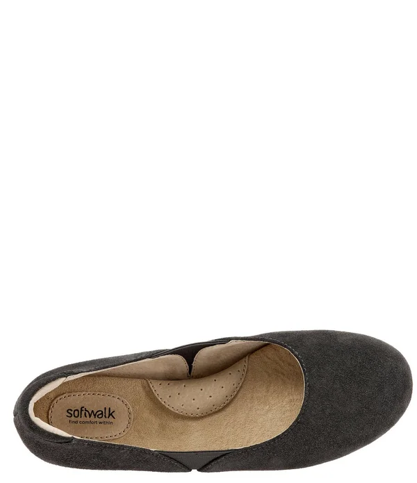 SoftWalk Women's Norwich Flat Graphite 6