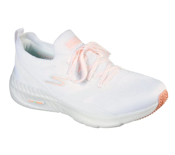 Skechers Women's GOrun Smart Hyper Sneaker, White/Orange