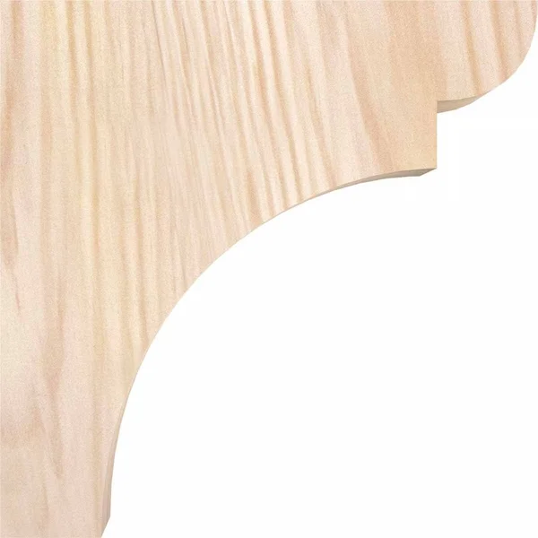 Ekena Millwork COR06X06X06YOR00SDF 5 1/2x22W x 6x22D x 6x22H Yorktown Smooth Corbel, Douglas Fir