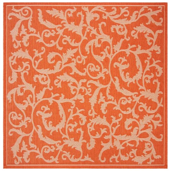 Safavieh Courtyard CY2653-3202 6&7x22 x 6&7x22 Square Terracotta - Natural Area Rug