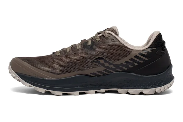 Men's Saucony Peregrine 11 Wide Gravel|Black - Size 7W