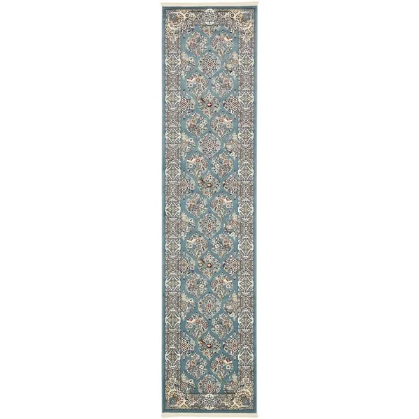 Unique Loom Sheffield Narenj Area Rug - 10& x 10& Round - Burgundy