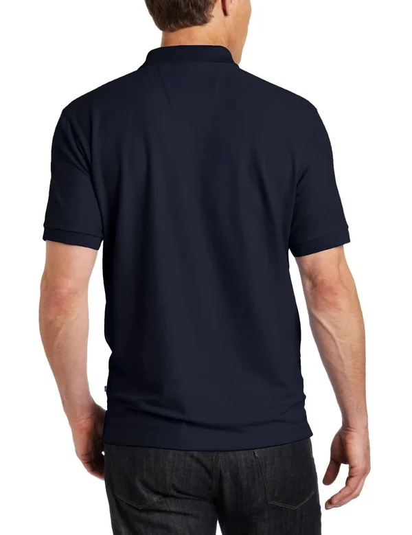 Nautica Men's Standard Short Sleeve Solid Cotton Pique Polo Shirt, White